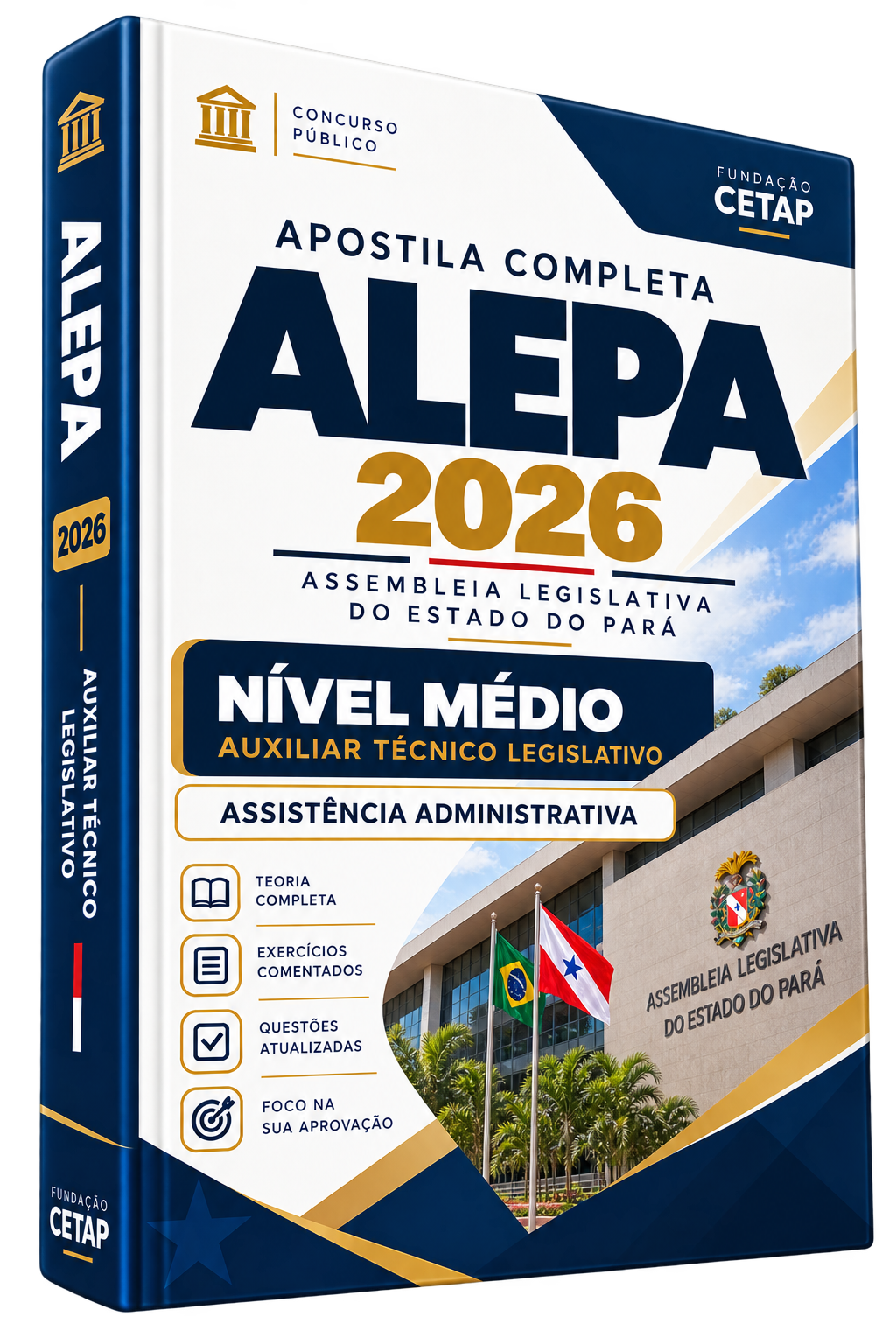Apostila completa ALEPA 2026 — Nível Médio — Auxiliar Técnico Legislativo